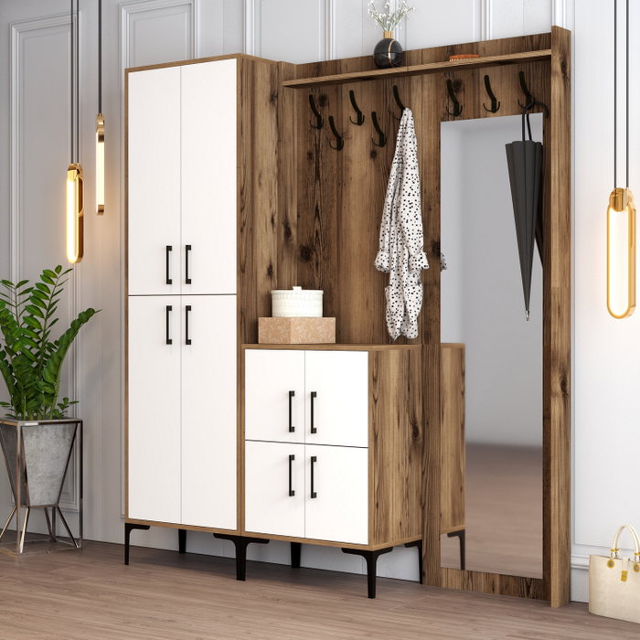 Hanah Home Berlin ABC Nogal y Blanco